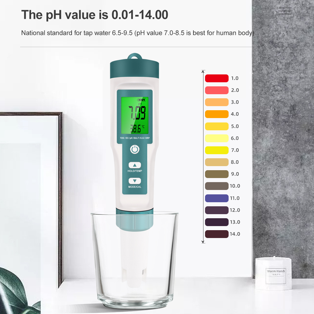 7 in 1 PH TDS EC ORP Salinity  - Ph Meter Digital Water Tester review and price