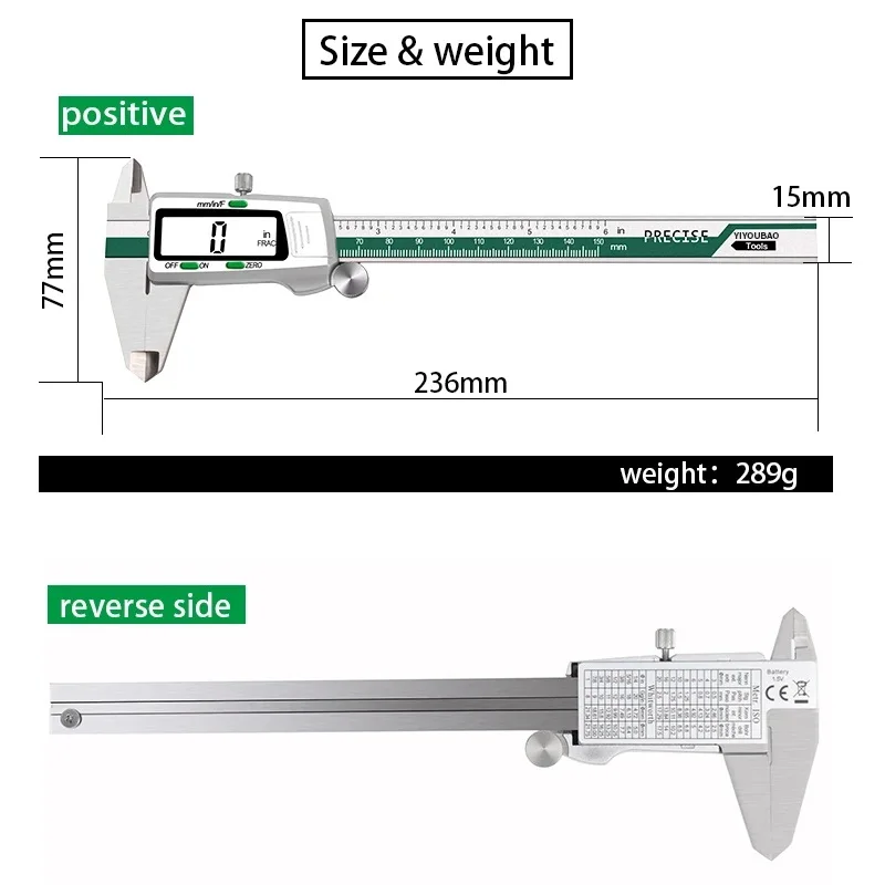 ET50 150mm Stainless Steel Cal - Digital Caliper 150Mm Stainless Steel review and price