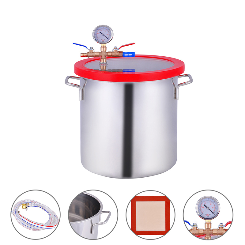 7.2L/12L/20L Stainless Steel V - Vacuum Chamber Kit With Pump review and price